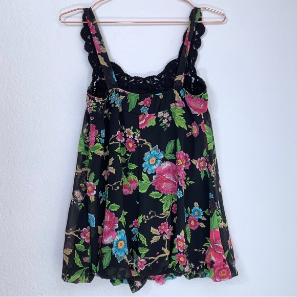 Forever 21 Floral Chiffon Blousy Tank - Picture 2 of 5